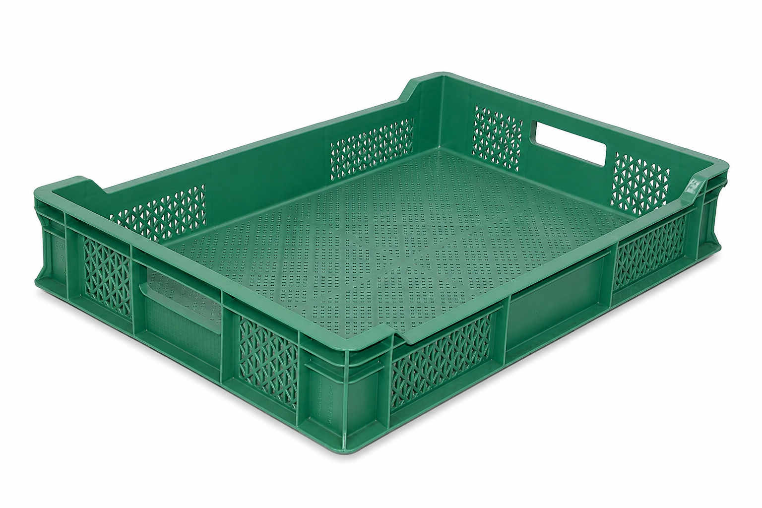 KSC-4610-A Delikli Teraslı Plastik Kasa